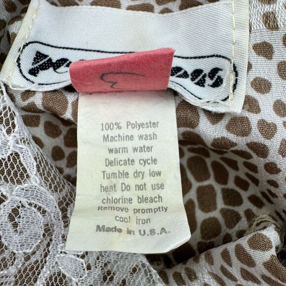 Vintage Perceptions 7/8 Prairie Dress Lace Collar Modest Cottagecore Made USA - Picture 4 of 12